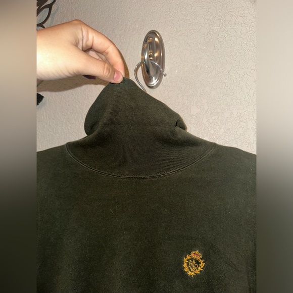 Ralph Lauren Crest Turtle Neck Women’s Green Petite Long Sleeve Size Small - Picture 9 of 9